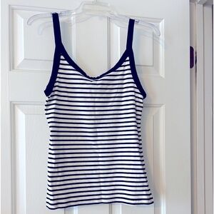 H&M black striped tank